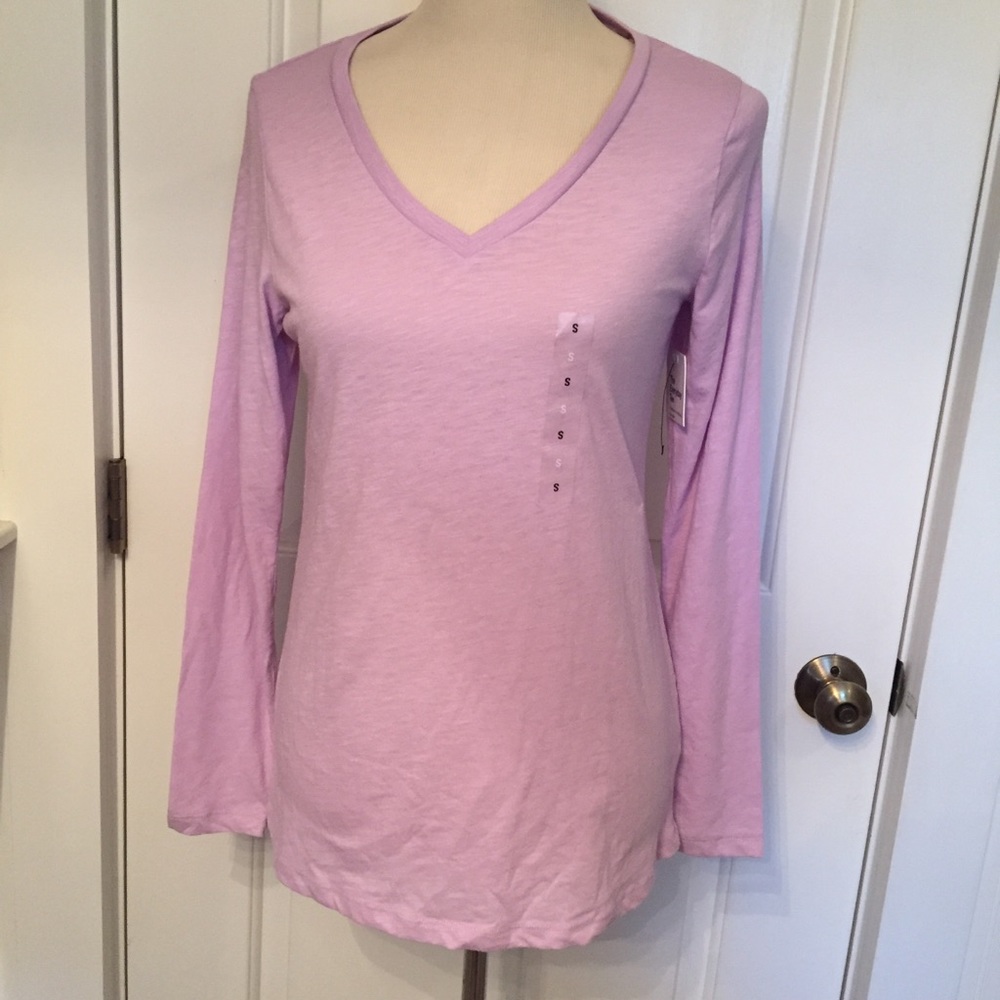 NEW SONOMA TOP TEE LONG SLEEVE PURPLE SHIRT Size S NWT